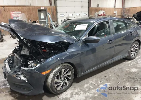 2018 Honda Civic Ex z USA, uszkodzony, nr VIN 2HGFC2F70JH525317